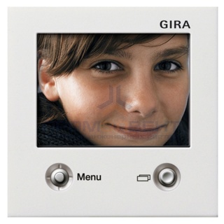 Цветной TFT-дисплей для домофона Gira F100 Белый глянцевый