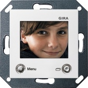 Цветной TFT-дисплей для домофона Gira System 55 + E22 Белый глянцевый