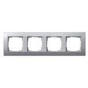 Рамка 4-ая Gira Event Алюминий цвет вставки Алюминий