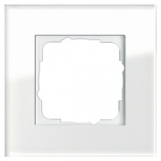 Рамка 1-ая Gira Esprit Белое стекло