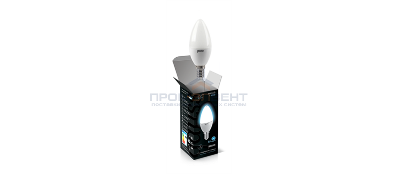 Лампа Gauss LED Candle 4W E27 4100K 1/10/50