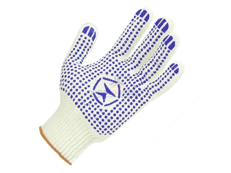 Перчатки Х/Б с покрытием ПВХ (Лидер) белые