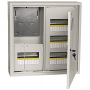 Щит металлический ЩУРн-3/36зо-1 36 УХЛ3 IP31 на 3-х фазный счетчик и 36 модулей навесной ИЭК